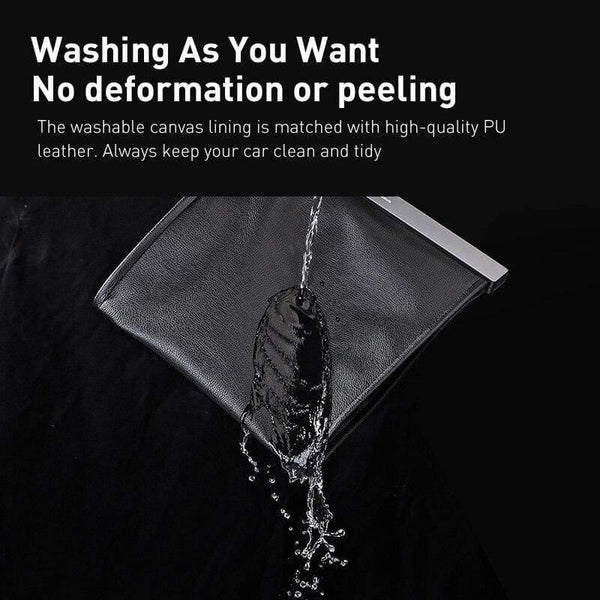 Baseus Car Organizer Car Trunk PU Leather Back Seat Storage Bag Auto Cargo Storage Box Universal For Cars Luggage Travel Pocket