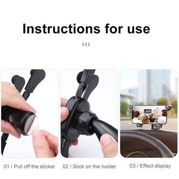 Baseus Car Phone Holder for iPhone Samsung Gravity Mount Holder Stand Dashboard Car Holder for Huawei Xiaomi Mobile Phone Holder