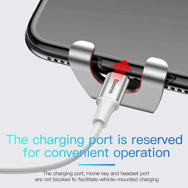 Baseus Car Phone Holder for iPhone Samsung Mobile Phone Holder Stand Metal Gravity Air Vent Mount GPS Cell Phone Holder in Car