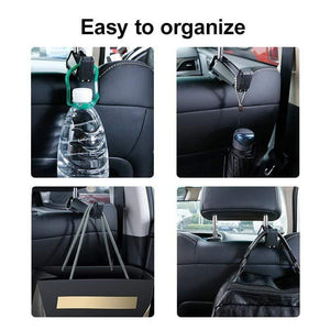 Baseus Car Phone Holder Headrest Hooks for iPhone Huawei Back Seat Hook Car Mount Holder Fastener Seat Back Organizer Bag Hanger