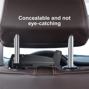 Baseus Car Phone Holder Headrest Hooks for iPhone Huawei Back Seat Hook Car Mount Holder Fastener Seat Back Organizer Bag Hanger