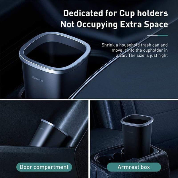 Baseus Car Trash Bin Auto Organizer Car Trash Can Storage Bag Rubbish Car Accessories Garbage Box Dust Case Holder Waste Bag