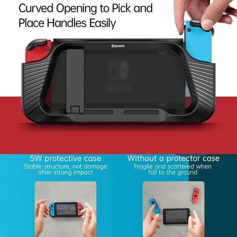Baseus Case Cover For Nintendo Nintend Switch NS Back Cover Shell Coque Shockproof Case Compatible with Console &Joy-Con Control