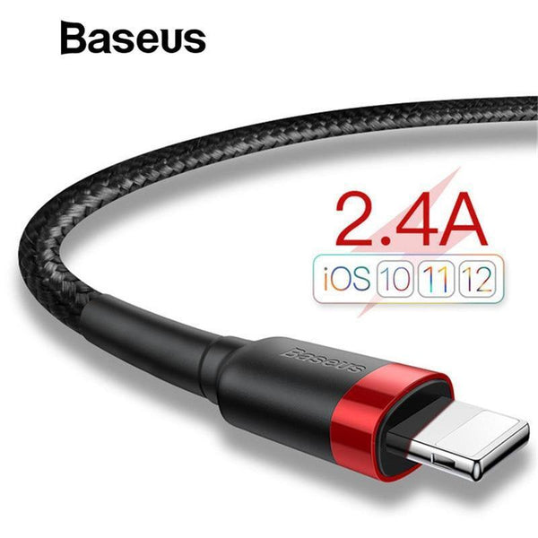 Planet Gates Baseus Classic USB Cable for iPhone xs max Charger USB Data Cable for iPhone X 8 6 6s 2.4A USB Charging Cable Phone Cord Adapter