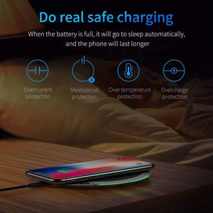 Baseus Collapsible Qi Wireless Charger for iPhone 11 Pro Max X XR XS Multifunction Fast Wireless Charging for Samsung S9/S9+/S8 (black)
