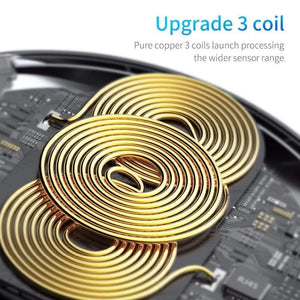 Baseus Collapsible Qi Wireless Charger for iPhone 11 Pro Max X XR XS Multifunction Fast Wireless Charging for Samsung S9/S9+/S8 (black)