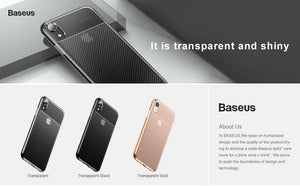 Planet Gates Baseus Crystal Soft Silicone Case For iPhone XR Ultra Thin TPU Back Cover For iPhone XR 6.1 2018 Phone Cases