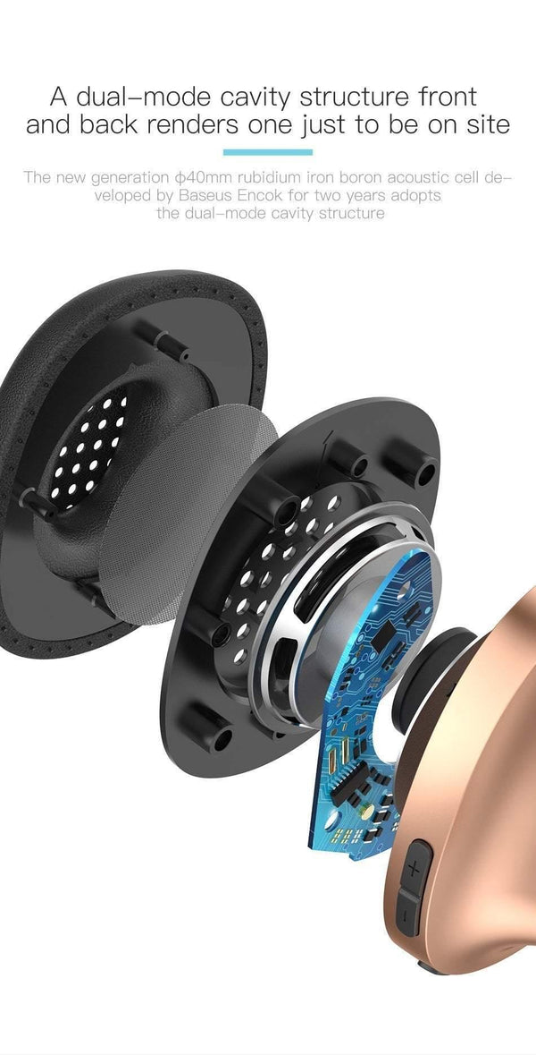 Planet Gates Baseus D01 Bluetooth Earphone Wireless Headphones With Mic Gaming Headset Stereo Auriculares Fone De Ouvido For Phones Computer