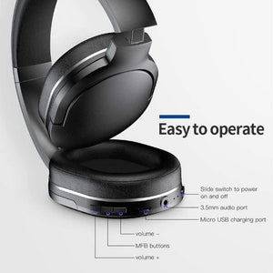 Baseus D02 Bluetooth Headphone Foldable bluetooth headset Wireless headphones Portable Bluetooth Earphone with Mic for Phone