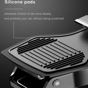 Baseus Dashboard Car Phone Holder for iPhone X Adjustable Clip Mount Holder for Samsung Phone Grip Mobile Phone Holder Stand (Black)