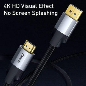Baseus Displayport to HDMI Cable 4K 60Hz DP to HDMI Cable For Laptop Projector TV Display Port HDMI Cable