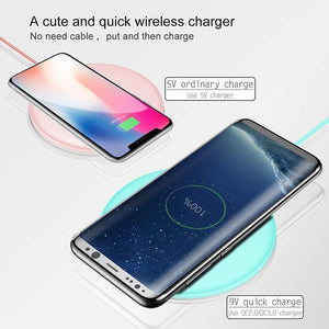 Planet Gates Baseus Donut Wireless Charger For iPhone X 8 Samsung Note8 S8 S9 S9+ S7 15W Wireless Qi Quick Charging Charger For Mobile Phone