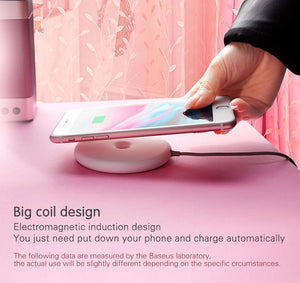 Planet Gates Baseus Donut Wireless Charger For iPhone X 8 Samsung Note8 S8 S9 S9+ S7 15W Wireless Qi Quick Charging Charger For Mobile Phone