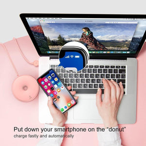 Planet Gates Baseus Donut Wireless Charger For iPhone X 8 Samsung Note8 S8 S9 S9+ S7 15W Wireless Qi Quick Charging Charger For Mobile Phone