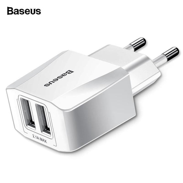 Planet Gates Baseus Dual USB Charger For iPhone Xs Max X 8 Samsung S9 S8 Xiaomi Mi 8 Mix3 EU Adapter Fast Charging Wall Mobile Phone Charger