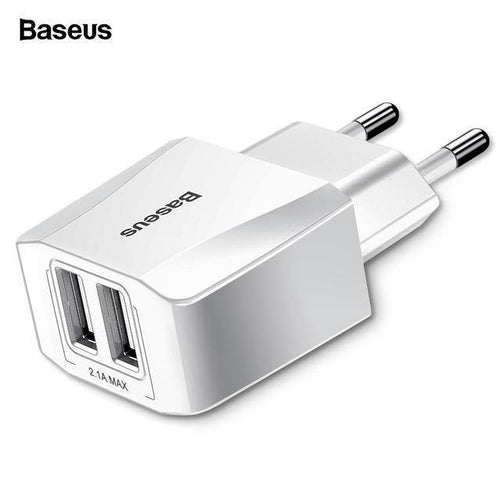Planet Gates Baseus Dual USB Charger For iPhone Xs Max X 8 Samsung S9 S8 Xiaomi Mi 8 Mix3 EU Adapter Fast Charging Wall Mobile Phone Charger