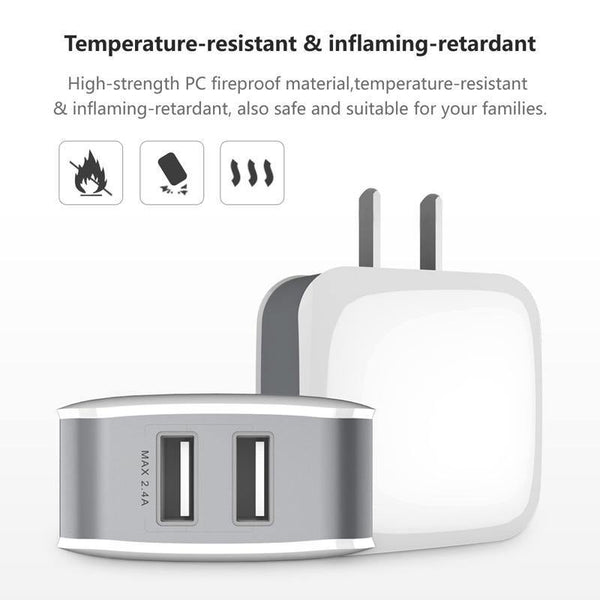 Planet Gates Baseus Dual USB Charger For iPhone Xs Max X Fast Charging Wall Charger For Samsung S9 Xiaomi Mix 3 Mobile Phone Charger Adapter