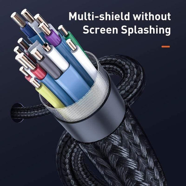 Baseus DVI Cable 2K DVI-D Cable Male DVI to Male DVI Cord for HDTV Projector Multimedia 24+1 DVI D Vedio Dual Link Cable Line