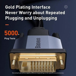 Baseus DVI Cable 2K DVI-D Cable Male DVI to Male DVI Cord for HDTV Projector Multimedia 24+1 DVI D Vedio Dual Link Cable Line