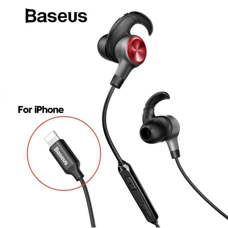 Planet Gates Baseus Earphone For Lightning in-ear Earphones for iPhone 7 8 6s 6plus 8pin Hifi Earbuds Headset fone de ouvido With Mic for ios