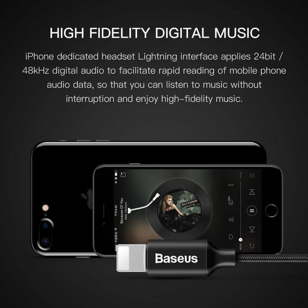 Planet Gates Baseus Earphone For Lightning in-ear Earphones for iPhone 7 8 6s 6plus 8pin Hifi Earbuds Headset fone de ouvido With Mic for ios