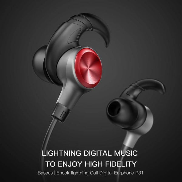 Planet Gates Baseus Earphone For Lightning in-ear Earphones for iPhone 7 8 6s 6plus 8pin Hifi Earbuds Headset fone de ouvido With Mic for ios