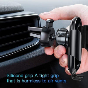 Baseus Electric Car Phone Holder For iPhone 11 Samsung Air Vent Mount Intelligent Touch Sensor Mobile Phone Holder Stand