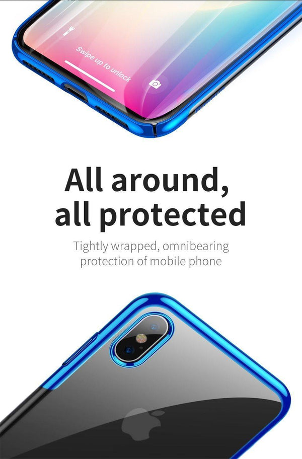 Planet Gates Baseus For iPhone X Xs Case Luxury Plating Hard Plastic Phone Case For iPhone Xs XR XS Max 2018 Cases Thin Back Cover Coque