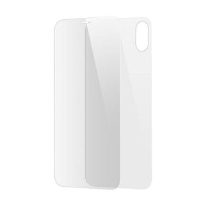 Planet Gates Baseus Front Glass + Back Film Screen Protector For iPhone X Tempered Glass 0.3mm Ultra Thin 100% Pure Glass Protective Film 9H
