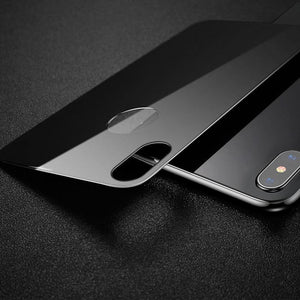 Planet Gates Baseus Front Screen Protector + Back Tempered Glass For iPhone Xs Xs Max XR 2018 Protective Glass 9H Thin Full Coverage Glass