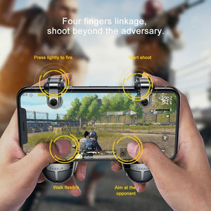 Baseus Gamepad For PUBG IOS Android Joystick Joypad L1 R1 Mobile Phone Game Pad Shooter Controller Trigger Fire Button Handle
