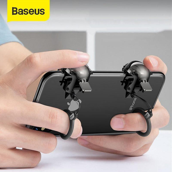Baseus Gamepad  Joystick for PUBG Gaming Trigger Fire Aim Button L1 R1 Mobile Phone Shooter Controller Joypad For IOS Android