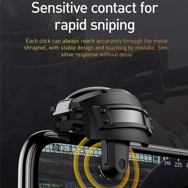 Baseus Gamepad  Joystick for PUBG Gaming Trigger Fire Aim Button L1 R1 Mobile Phone Shooter Controller Joypad For IOS Android