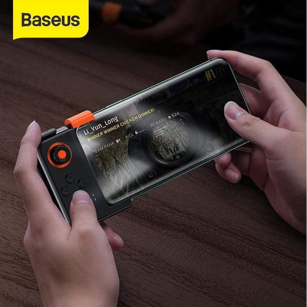 Baseus GAMO Wireless Joystick Gamepad For PUBG Game Controller Bluetooth Joystick For IOS Android Mobile Phone Game Pad (Black)