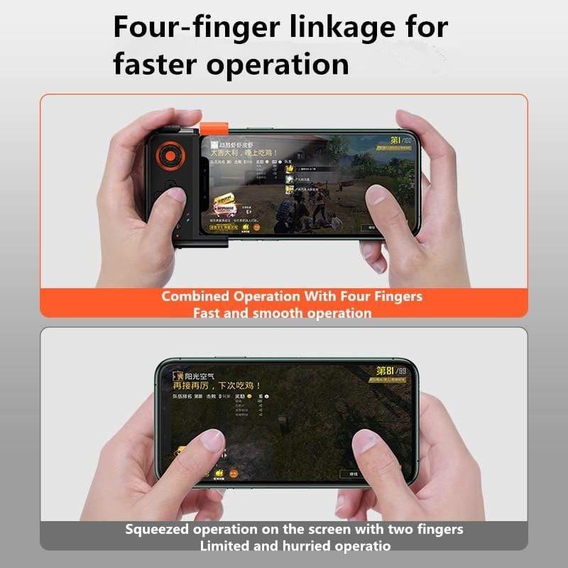 Baseus GAMO Wireless Joystick Gamepad For PUBG Game Controller Bluetooth Joystick For IOS Android Mobile Phone Game Pad (Black)