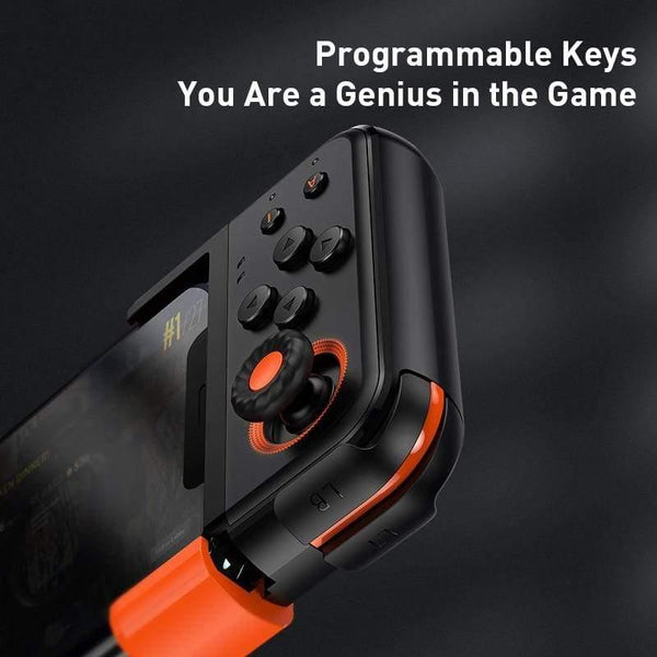 Baseus GAMO Wireless Joystick Gamepad For PUBG Game Controller Bluetooth Joystick For IOS Android Mobile Phone Game Pad (Black)