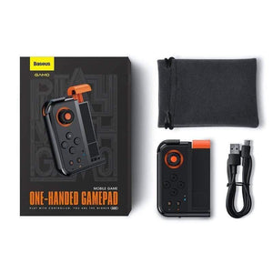 Baseus GAMO Wireless Joystick Gamepad For PUBG Game Controller Bluetooth Joystick For IOS Android Mobile Phone Game Pad (Black)