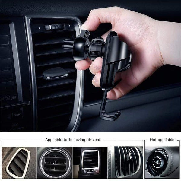 Baseus Gravity Car Holder For iPhone Samsung Cell Mobile Phone Holder 360 Degree GPS Air Vent Mount Clip Car Phone Holder Stand