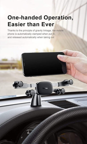 Planet Gates Baseus Gravity Car Phone Holder For iPhone X 11 XR Samsung Xiaomi Smartphone Dashboard GPS Stand Mobile Support Auto Mount