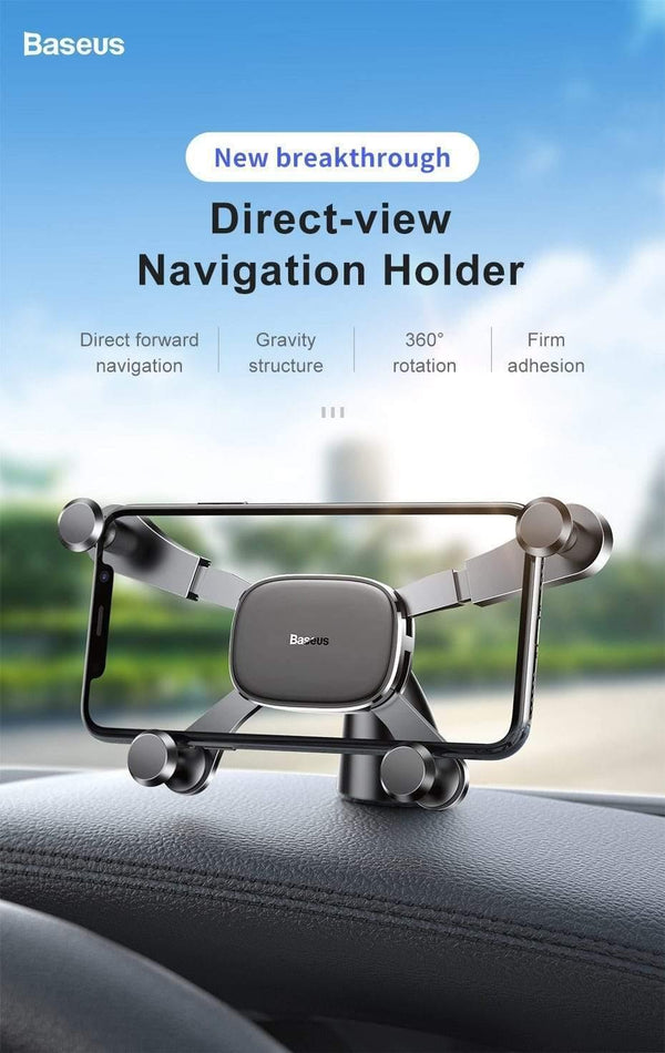 Planet Gates Baseus Gravity Car Phone Holder For iPhone X 11 XR Samsung Xiaomi Smartphone Dashboard GPS Stand Mobile Support Auto Mount