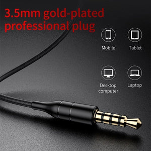 Planet Gates Baseus H10 Dual Dynamic Driver Wired Earphone For Phone Stereo Sound Casque 3.5mm Jack Earpiece With Mic kulakl k Fone De Ouvido