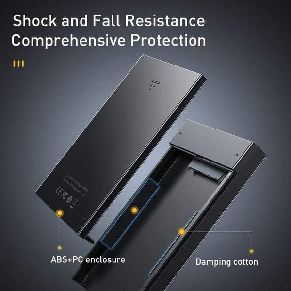 Baseus HDD Case 2.5 SATA to USB 3.0 Adapter Hard Disk Case HDD Enclosure for SSD Case Type C 3.1 HDD Box HD External HDD Caddy