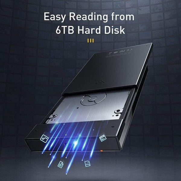 Baseus HDD Case 2.5 SATA to USB 3.0 Adapter Hard Disk Case HDD Enclosure for SSD Case Type C 3.1 HDD Box HD External HDD Caddy