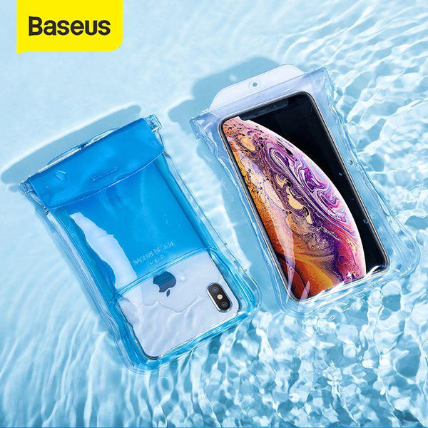 Baseus IP68 Waterproof Case For iPhone X XR XS MAX 8 7 P30 Samsung S10 Phone Pouch Bag Airbag Swimming Phone Case Cover