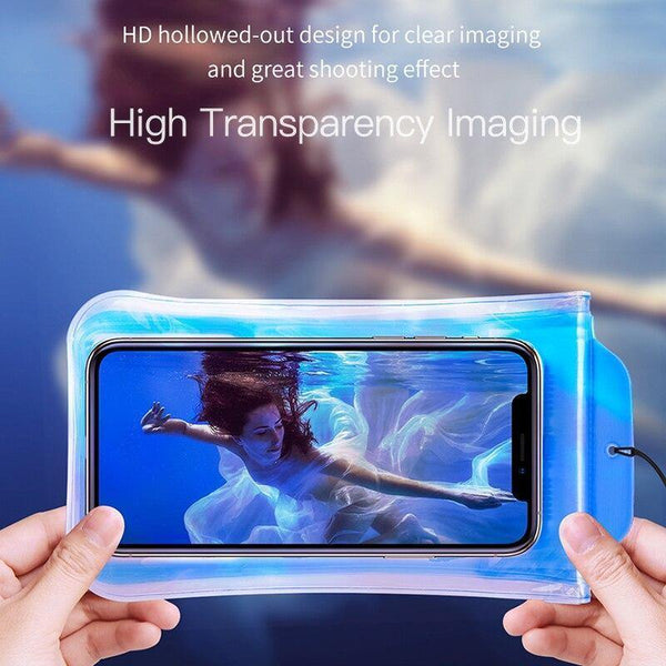 Baseus IP68 Waterproof Case For iPhone X XR XS MAX 8 7 P30 Samsung S10 Phone Pouch Bag Airbag Swimming Phone Case Cover