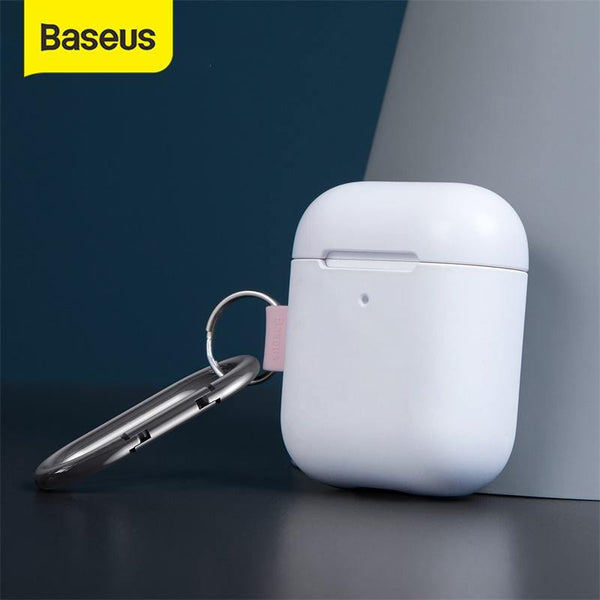 Baseus Let''s Go Woven Label Hook Protective Case For AirPods 1/2 , Fashion Contrast Design Portable Earphone Case For Airpods