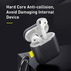 Baseus Let''s Go Woven Label Hook Protective Case For AirPods 1/2 , Fashion Contrast Design Portable Earphone Case For Airpods