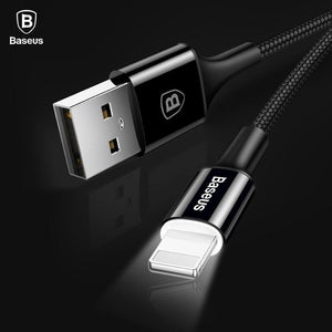 Planet Gates Baseus Lighting USB Cable For iPhone X XS Max XR 8 7 6 6s Plus 5 5S SE iPad Fast Charging Charger Data Cord Mobile Phone Cables