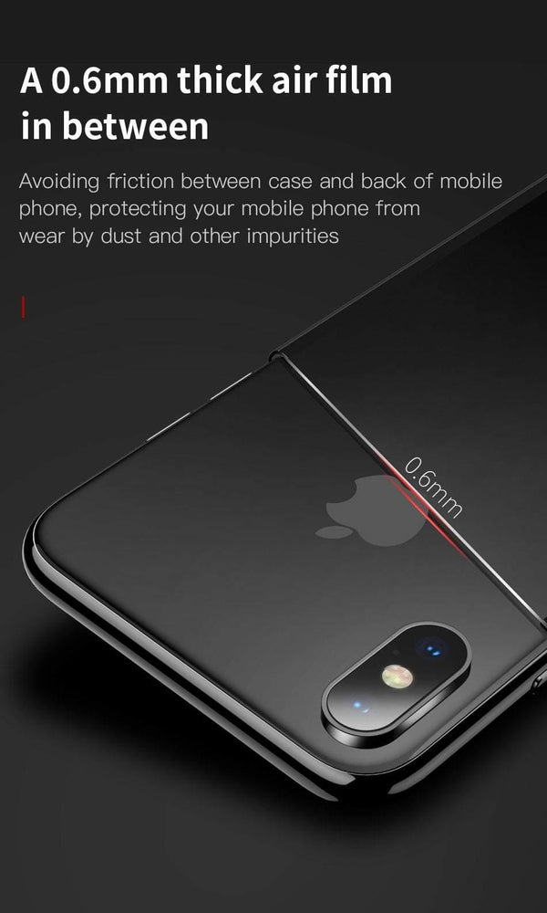 Planet Gates Baseus Luxury Glass Case For iPhone X 10 Coque Soft TPU Transparent Glass Back Protective Cover For iPhonex i Phone X Capinhas
