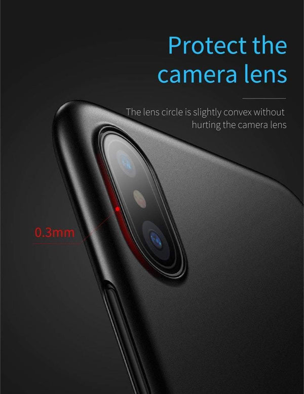 Planet Gates Baseus Luxury Simple Phone Case For iPhone X Smooth Matte PP Case For iPhone X Ultra Thin Back Phone Cover For iPhoneX Coque